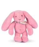 DOUDOU - pluszowy królik Lapin Fleurette Doudou et Compagnie, 25 cm, różowy grenadine