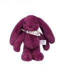 DOUDOU - pluszowy królik Lapin Fleurette Doudou et Compagnie, 25 cm, śliwka