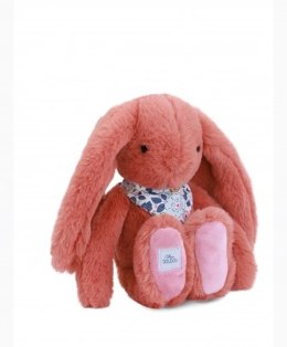 DOUDOU - pluszowy królik Lapin Fleurette Doudou et Compagnie, 25 cm, terakota