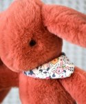 DOUDOU - pluszowy królik Lapin Fleurette Doudou et Compagnie, 25 cm, terakota