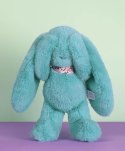 DOUDOU - pluszowy królik Lapin Fleurette Doudou et Compagnie, 25 cm, turkus