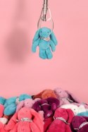 DOUDOU - pluszowy królik Lapin Fleurette Doudou et Compagnie, 25 cm, turkus