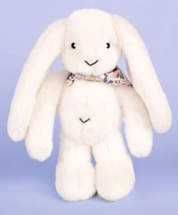 DOUDOU - pluszowy królik Lapin Fleurette Doudou et Compagnie, 35 cm, biały