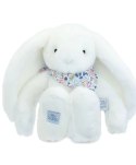 DOUDOU - pluszowy królik Lapin Fleurette Doudou et Compagnie, 35 cm, biały