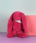 DOUDOU - pluszowy królik Lapin Fleurette Doudou et Compagnie, 35 cm, fuksja