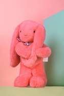DOUDOU - pluszowy królik Lapin Fleurette Doudou et Compagnie, 35 cm, koral