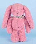 DOUDOU - pluszowy królik Lapin Fleurette Doudou et Compagnie, 35 cm, różowy grenadine