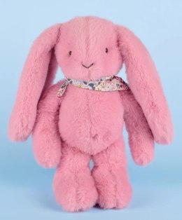 DOUDOU - pluszowy królik Lapin Fleurette Doudou et Compagnie, 35 cm, różowy grenadine