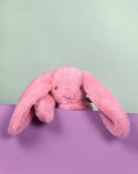 DOUDOU - pluszowy królik Lapin Fleurette Doudou et Compagnie, 35 cm, różowy grenadine