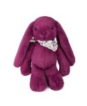 DOUDOU - pluszowy królik Lapin Fleurette Doudou et Compagnie, 35 cm, śliwka
