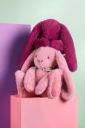 DOUDOU - pluszowy królik Lapin Fleurette Doudou et Compagnie, 35 cm, śliwka