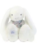 DOUDOU - pluszowy królik Lapin Fleurette Doudou et Compagnie, 50 cm, biały