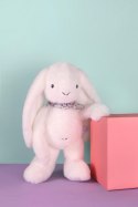 DOUDOU - pluszowy królik Lapin Fleurette Doudou et Compagnie, 50 cm, biały