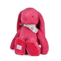DOUDOU - pluszowy królik Lapin Fleurette Doudou et Compagnie, 50 cm, fuksja