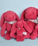 DOUDOU - pluszowy królik Lapin Fleurette Doudou et Compagnie, 50 cm, fuksja