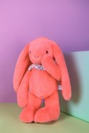 DOUDOU - pluszowy królik Lapin Fleurette Doudou et Compagnie, 50 cm, koral