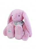 DOUDOU - pluszowy królik Lapin Fleurette Doudou et Compagnie, 50 cm, różowy grenadine