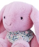 DOUDOU - pluszowy królik Lapin Fleurette Doudou et Compagnie, 50 cm, różowy grenadine