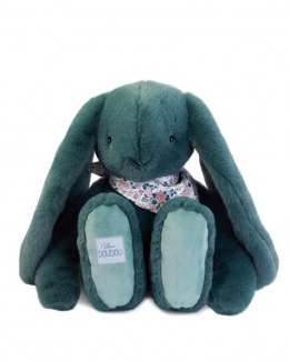 DOUDOU - pluszowy królik Lapin Fleurette Doudou et Compagnie, 50 cm, zielony eukaliptusowy