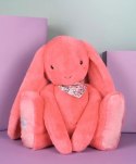 DOUDOU - pluszowy królik Lapin Fleurette Doudou et Compagnie, 70 cm, koral