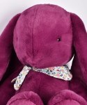 DOUDOU - pluszowy królik Lapin Fleurette Doudou et Compagnie, 70 cm, śliwka