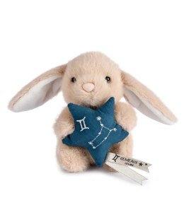 DOUDOU - pluszowy królik ze znakiem zodiaku DOUDOU ASTRO, Doudou et Compagnie, 12 cm, bliźnięta