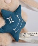 DOUDOU - pluszowy królik ze znakiem zodiaku DOUDOU ASTRO, Doudou et Compagnie, 12 cm, bliźnięta