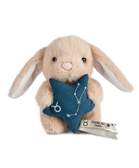 DOUDOU - pluszowy królik ze znakiem zodiaku DOUDOU ASTRO, Doudou et Compagnie, 12 cm, byk