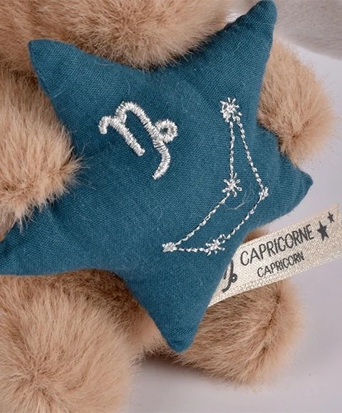 DOUDOU - pluszowy królik ze znakiem zodiaku DOUDOU ASTRO, Doudou et Compagnie, 12 cm, koziorożec