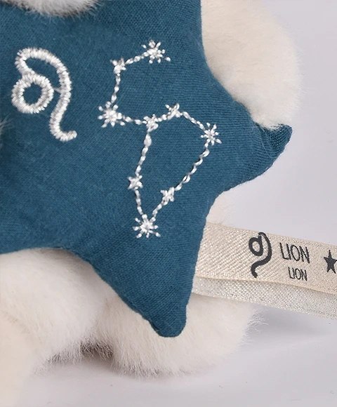 DOUDOU - pluszowy królik ze znakiem zodiaku DOUDOU ASTRO, Doudou et Compagnie, 12 cm, lew