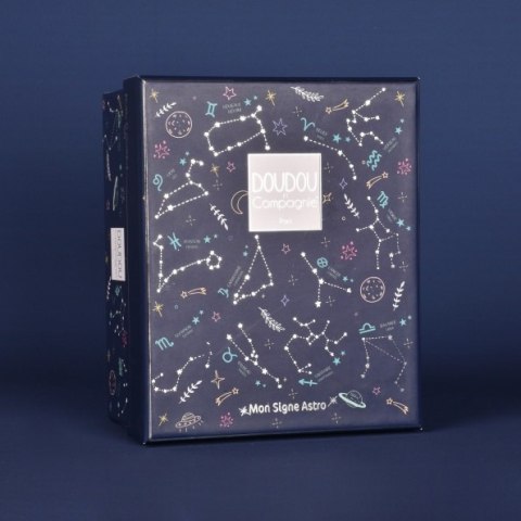 DOUDOU - pluszowy królik ze znakiem zodiaku DOUDOU ASTRO, Doudou et Compagnie, 12 cm, ryby