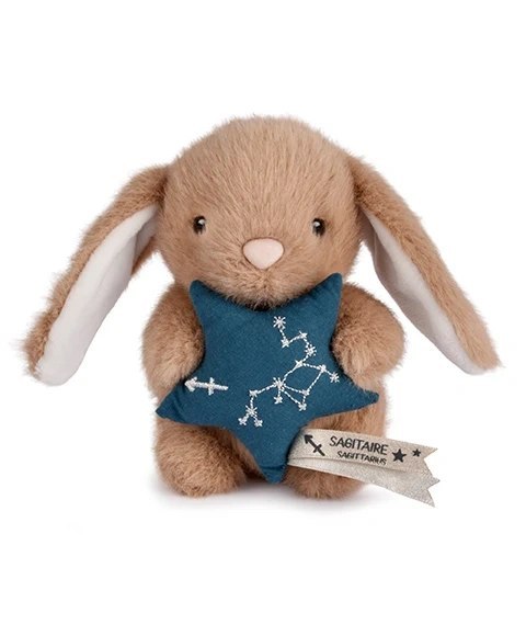 DOUDOU - pluszowy królik ze znakiem zodiaku DOUDOU ASTRO, Doudou et Compagnie, 12 cm, strzelec