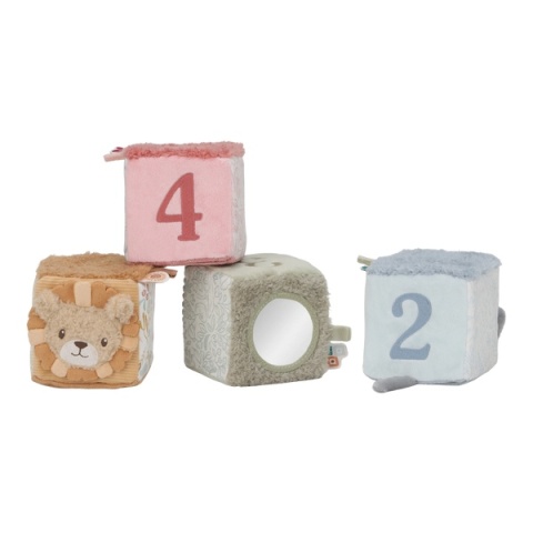Little Dutch 4 miękkie kostki aktywizujące Safari Friends GRS
