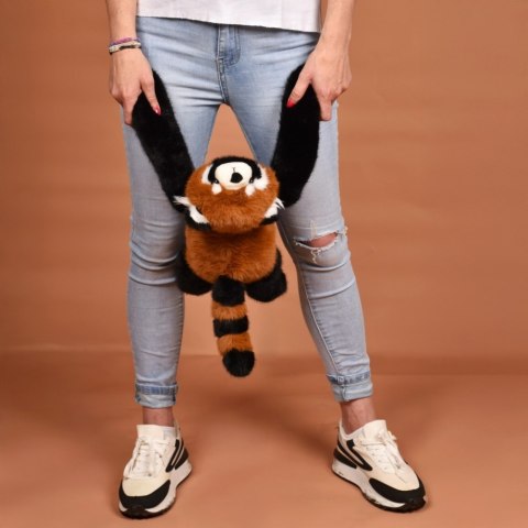 DOUDOU - obciążeniowa pluszowa panda ruda Podcoll Histoire d'Ours, 50 cm, pomarańczowy