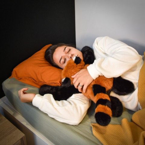 DOUDOU - obciążeniowa pluszowa panda ruda Podcoll Histoire d'Ours, 50 cm, pomarańczowy