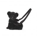 DOUDOU - pluszowa torba na ramię miś, Doudou et Compagnie, czarny