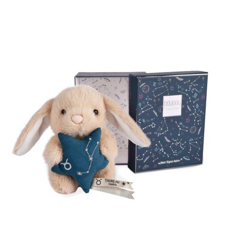 DOUDOU - pluszowy królik ze znakiem zodiaku DOUDOU ASTRO, Doudou et Compagnie, 12 cm, byk