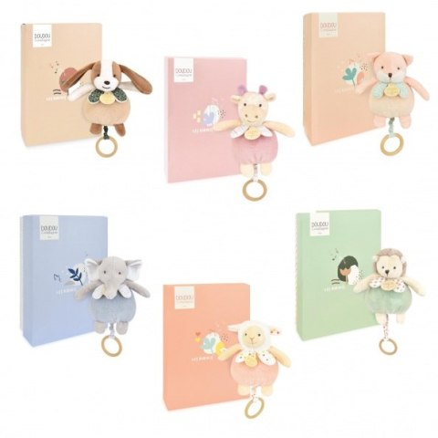DOUDOU - pozytywka przytulanka Doudou et Compagnie, 6 szt. ZESTAW
