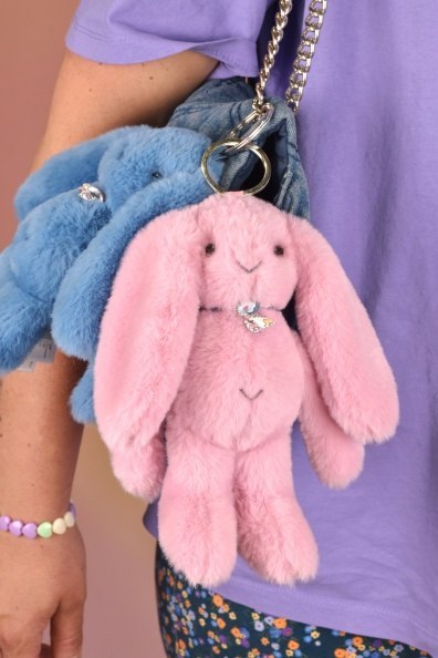 DOUDOU - zawieszka do torebki Lapin Fleurette Doudou et Compagnie, 5 szt. ZESTAW
