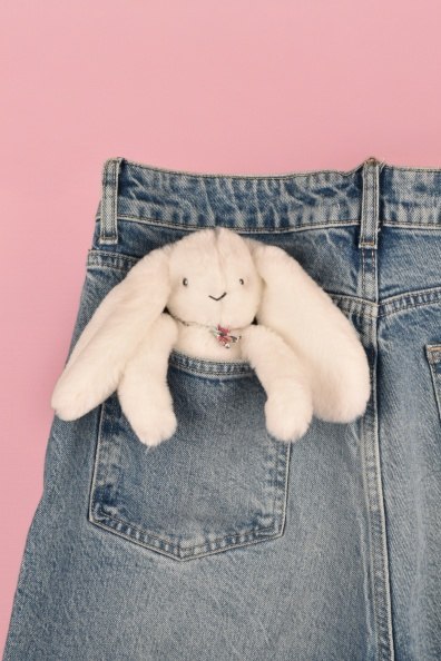 DOUDOU - zawieszka do torebki Lapin Fleurette Doudou et Compagnie, 5 szt. ZESTAW