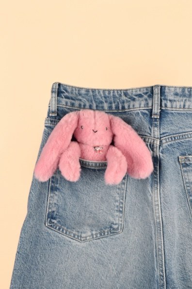 DOUDOU - zawieszka do torebki Lapin Fleurette Doudou et Compagnie, 5 szt. ZESTAW