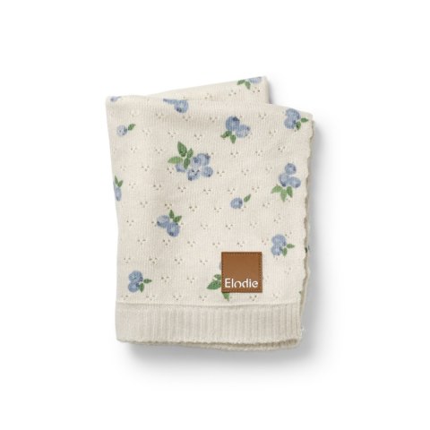 ELODIE DETAILS - kocyk ażurowy Pointelle, Blueberry Bliss