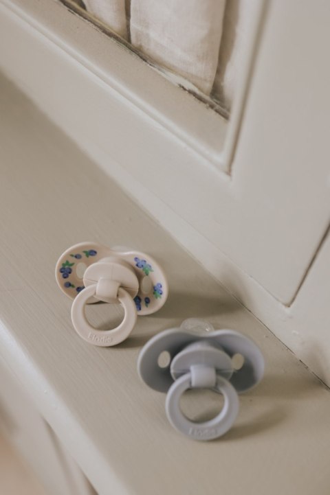 ELODIE DETAILS - smoczek silikonowy 0-6 m, Binky Bundle, Blueberry Bliss - 2 sztuki