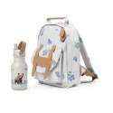 Elodie Details - Plecak BackPack MINI Blueberry Bliss + Butelka na wodę - Blueberry Bliss Billy - ZESTAW
