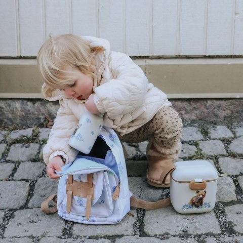 Elodie Details - Plecak BackPack MINI Blueberry Bliss + Butelka na wodę - Blueberry Bliss Billy - ZESTAW