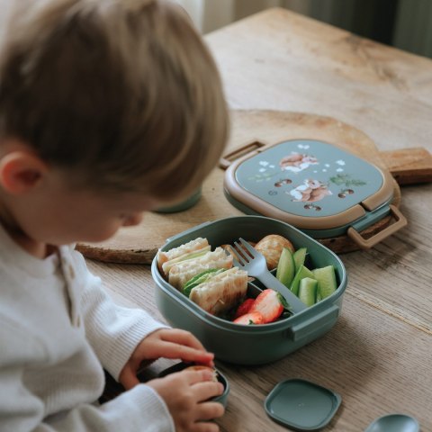 Elodie Details - duży lunchbox + butelka termiczna, Chipmunk Darling - ZESTAW