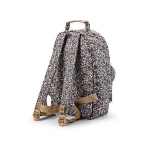 Elodie Details - plecak MIDI + duży lunchbox + butelka termiczna, Blue Garden - ZESTAW