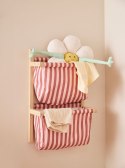 KID'S CONCEPT - półka ścienna materiałowa w paski, clay pink