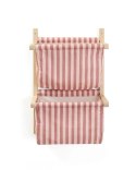 KID'S CONCEPT - półka ścienna materiałowa w paski, clay pink