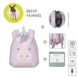 Lassig Plecak mini About Friends Jednorożec